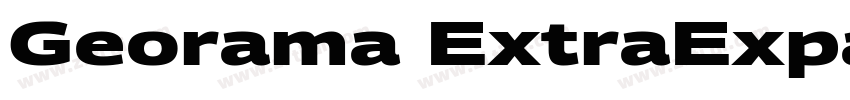 Georama ExtraExpande字体转换